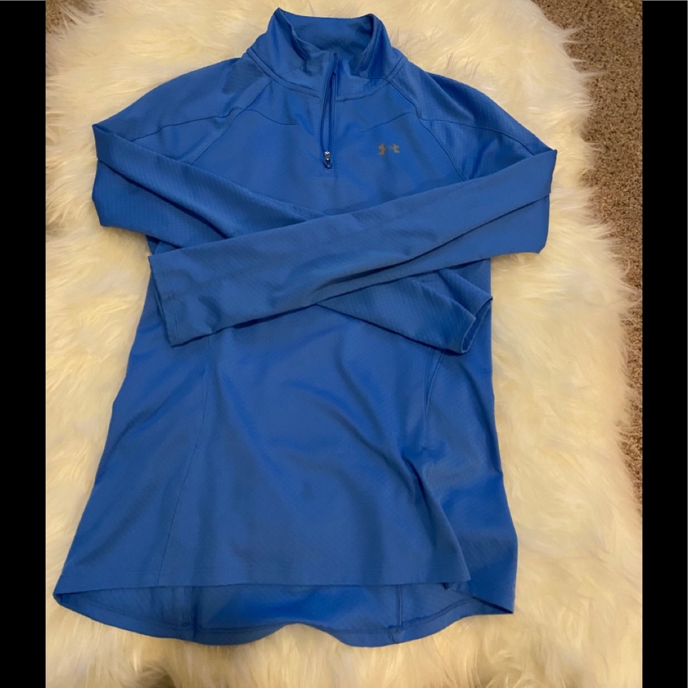 Under Armour light blue quarter zip